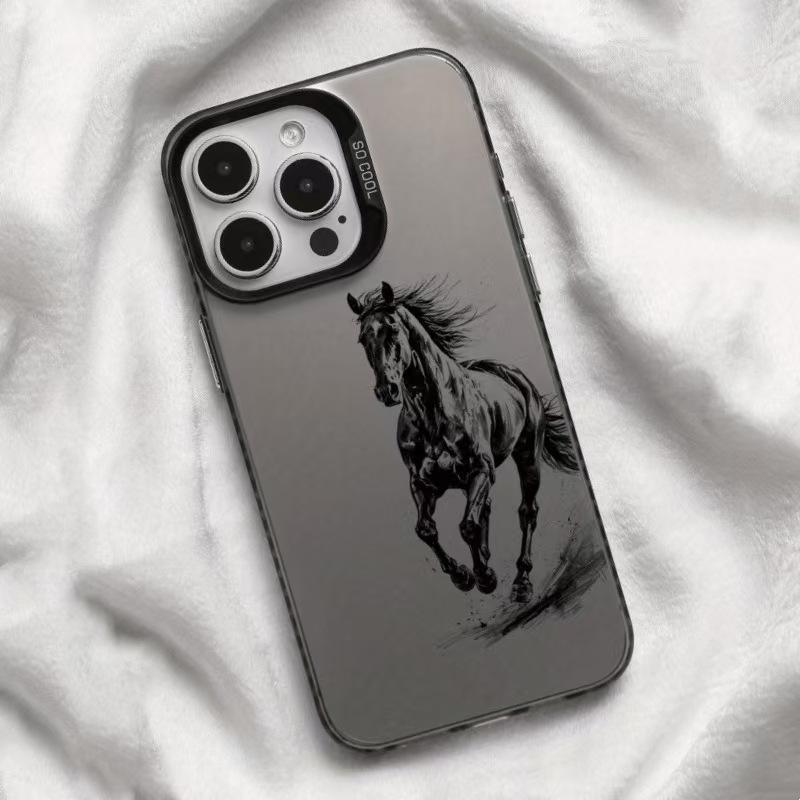 Silver Horse Style Protective Case for Apple 17/15 Pro Max and 13/11 Pro Max