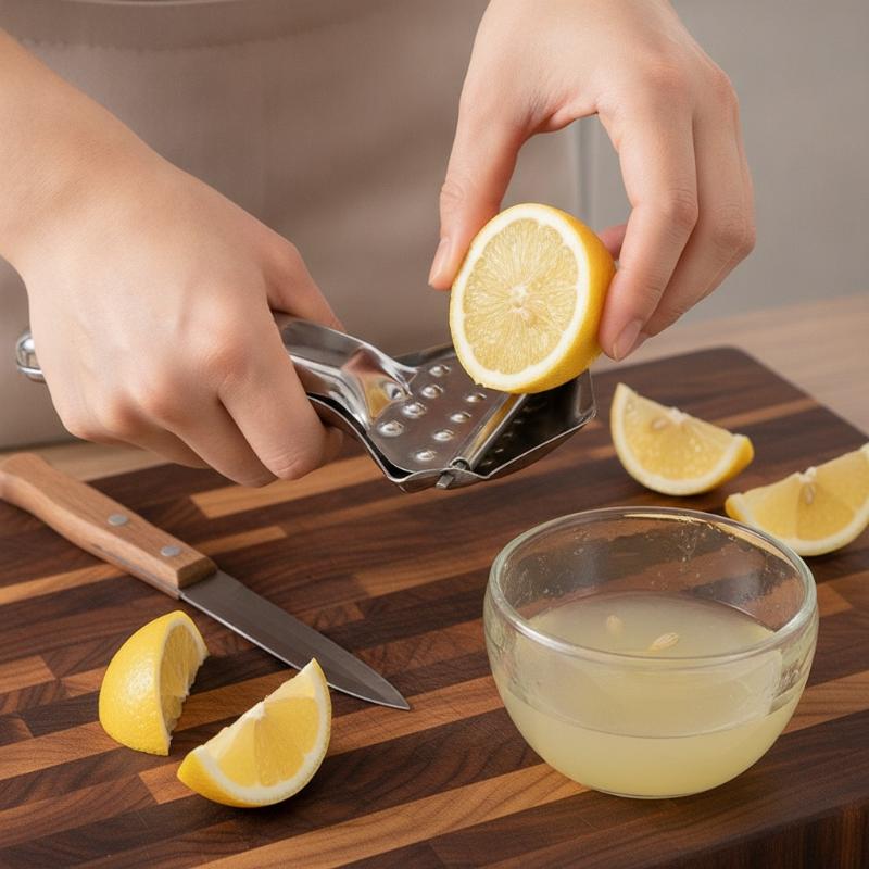 Easy To Use Hand Press Stainless Steel Lemon Tongs Silver Manual Juicer Lemon Squeezer Clip Rustproof Citrus Presser Grape