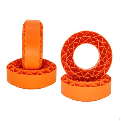 4 Pieces Silicone Rubber Inserts 1.9inch Tires Foam Insert Replacements 106x42mm for 1/10 Scale RC