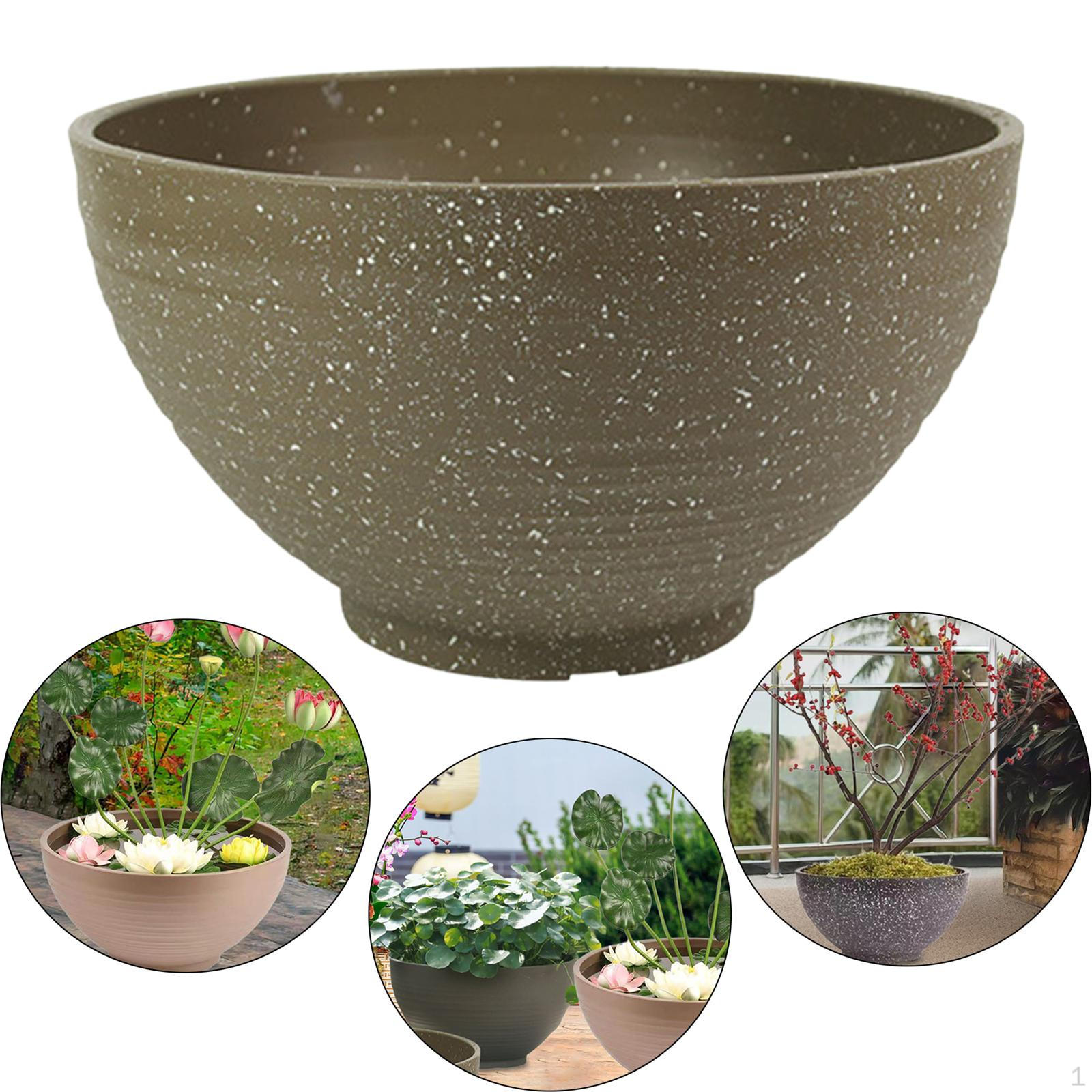 

Плавающий горшок для бонсай для гидропоники, садовый горшок для растений 30cm_Point Earthy Yellow