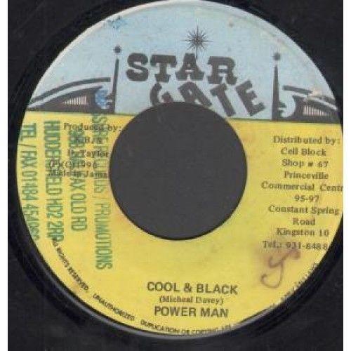 

7inch Record POWERMAN Cool Black NONE Star Gate 1996 Jamaica Reggae Ska Dub Used