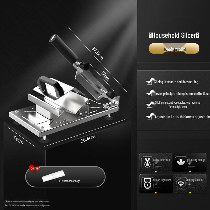 Multi-functional Manual Household Meat Slicer