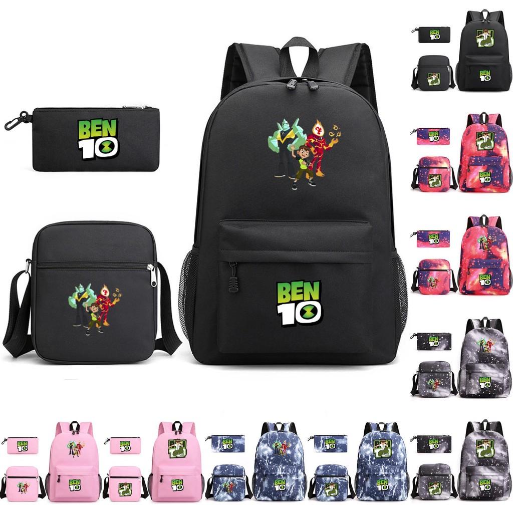 10 Ben Children Backpack Cartoon Design Canvas School Bag  Student Traveling