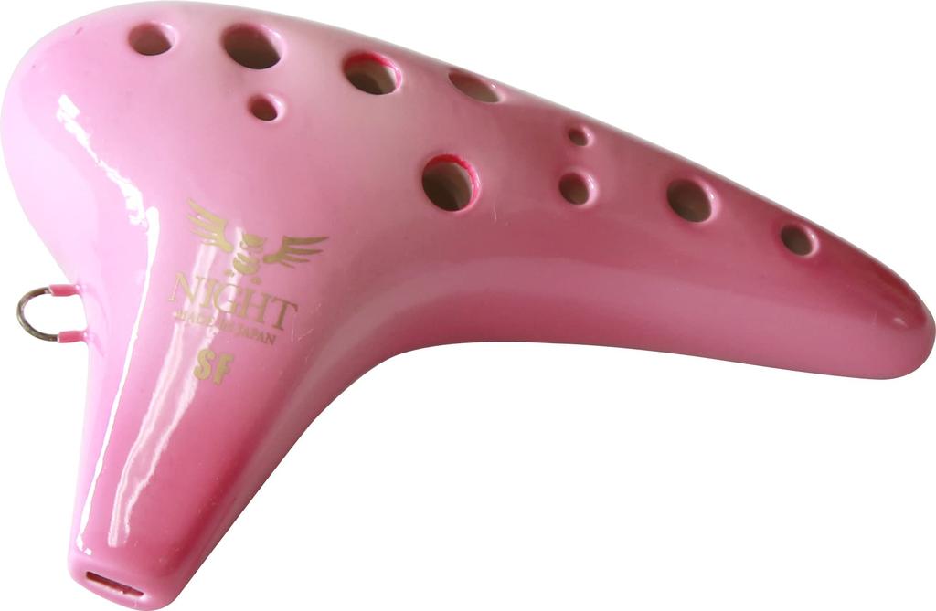 NIGHT Shirabe Ocarina, Soprano F, S-SFP, Pink