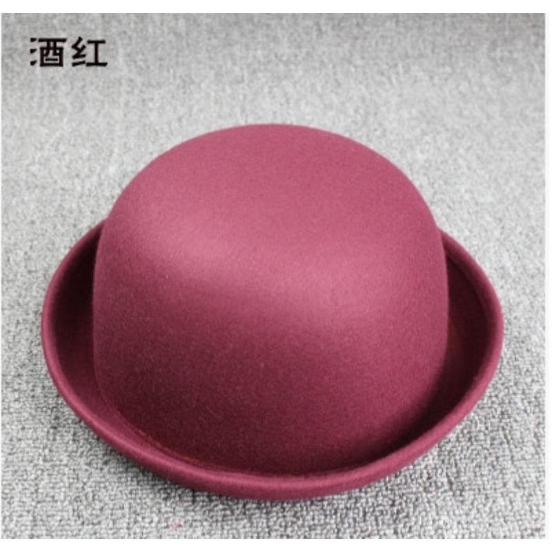 Meier Moda Uomo e Donna Cappello Bombetta in Lana Riccia Britannica Cappello Jazz