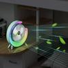 Colorful Portable Desktop Fan LED 7 Colors Cooling Fan Creative Small Electric Fan  Office Bedroom