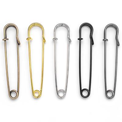 5/10Pcs 27-100mm Safety Pin Brooch Metal Brooches Pins for DIY Clothes Leather Canvas Blankets Craft Jewelry Making Accessories