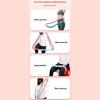 Weighted Fitness Hoop Portable Soft Spring Hoop Quiet Design Foldable Waist Toning Hoop Waist Training Circle for Fat Burning