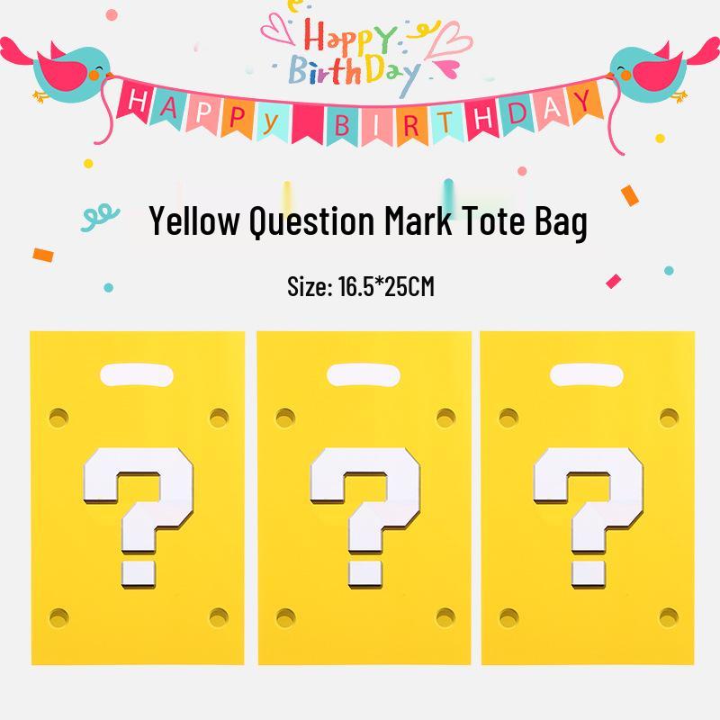 Yellow Pearlescent Gift Bag - Birthday Party Candy Handbag