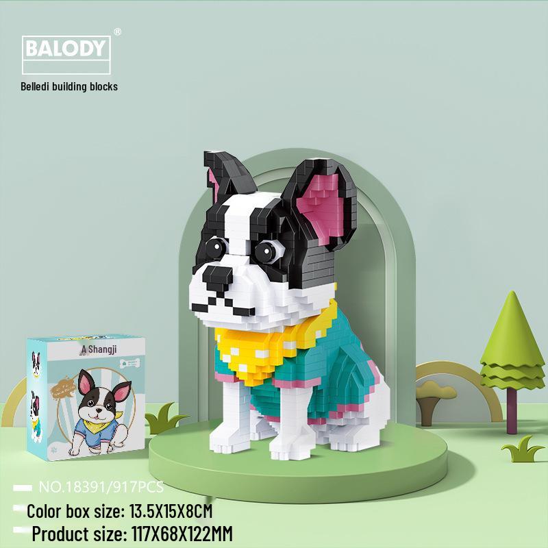BeleDi Dog Building Blocks Toy: Children s Educational Gift & Cute Dog Model Assembly Set