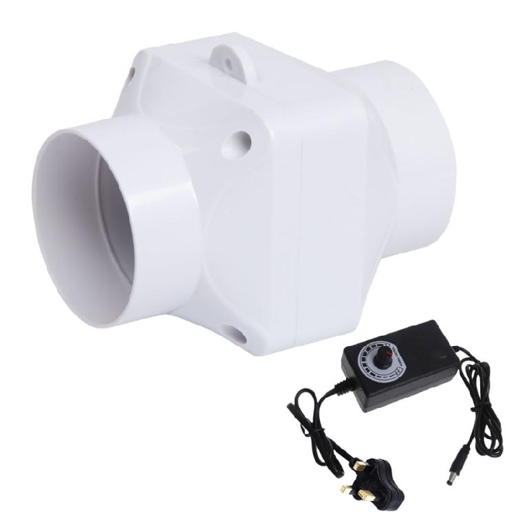 75mm PVC Ventilator Pijpleiding Afzuigventilator Inbouw Luchtblazers voor Keuken Badkamer Fabriek