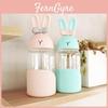 Adorables Bouteilles d'Eau en Verre Lapin Pour Filles Mug de Voyage Lapin Tasse à Jus