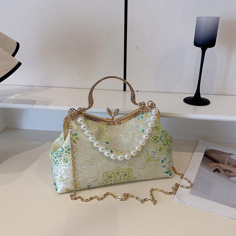 2026 Chinesische Retro-Stickerei Hanfu Umhänge- und Clutch-Tasche für Hochzeiten und Bankette