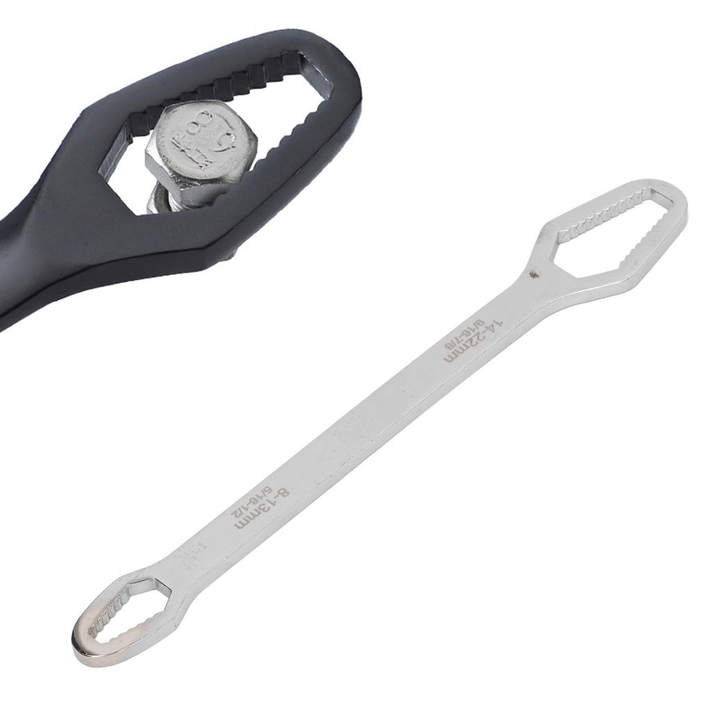 Double Ended Self Tightening Wrench Multifunctional   822mm Self Tightening Spanner for Auto Repair