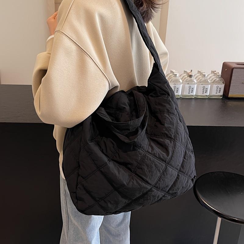 

Women s Tote Bag Large Capacity Shoulder Handbag Multi Pockets, Fixed Strap Zipper Closure, Sturdy Construction for Everyday Use чёрный