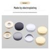 Curved Copper and Stainless Steel Decorative Mirror Nail Caps