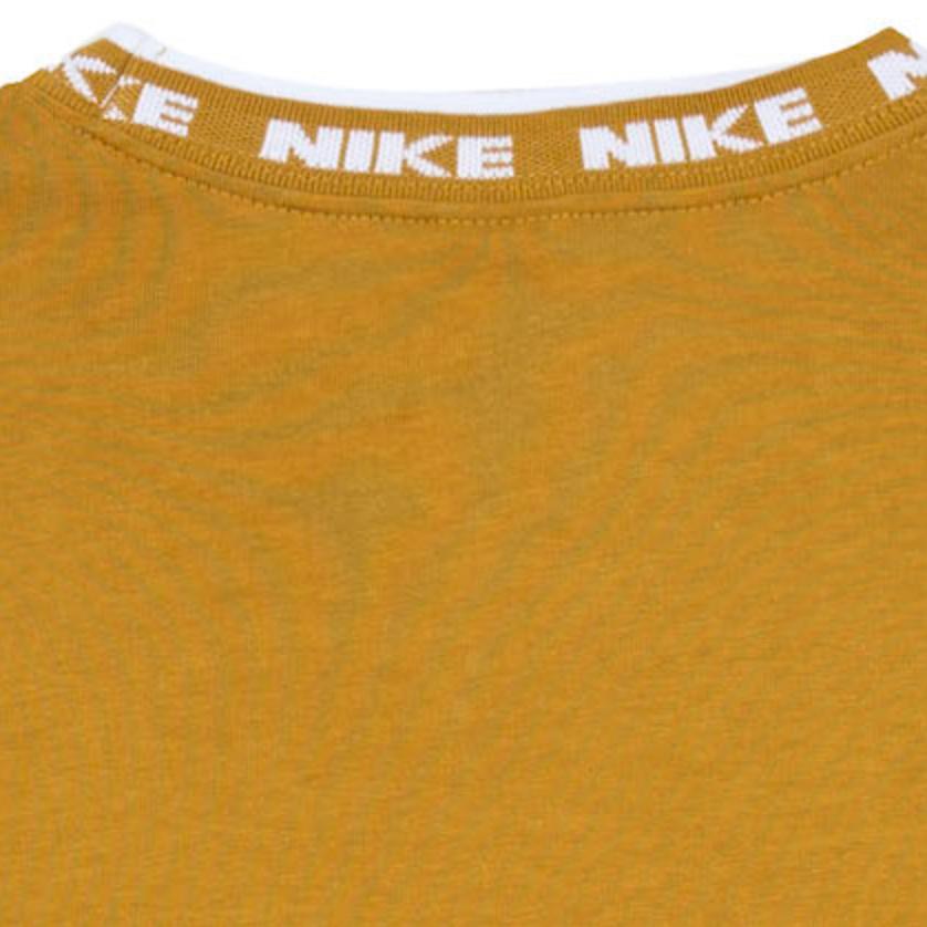 New Nike Set-in Sleeve T-Shirt Men's Yellow FB7310-716