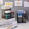 Metal Mesh Desk Organizer,Office Desktop Holder for Pens, Clips, Stapler & Supplies, Multi-Compartment Wire Storage Tray