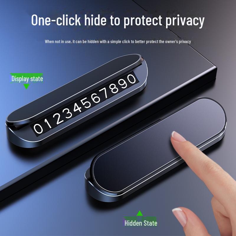 Temporary Car Parking Number Plate Sticker for Easy Moving L9/L8/L7/ONE