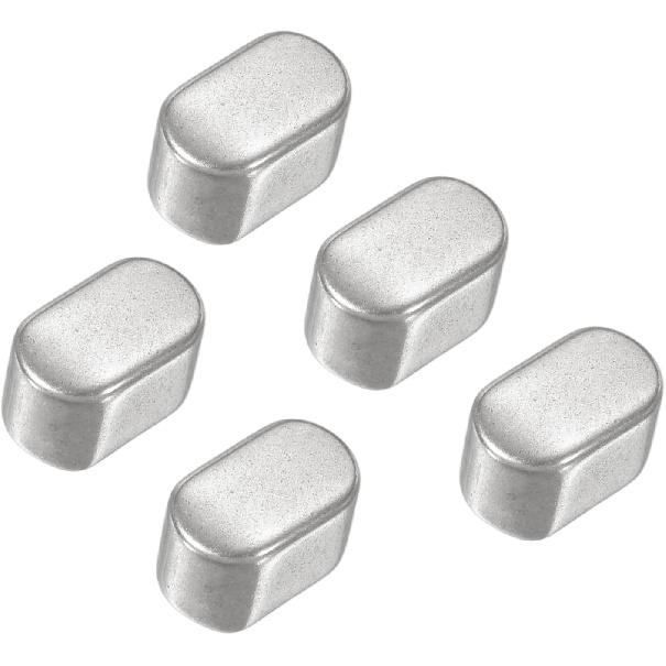 

PATIKIL Round Ended Feather Key 30x3x3 Mm, 5 Pcs Stainless Steel Parallel Drive Shaft Key Stock for Fasteners Mechanical Industry, Silver Tone 10x6x6 mm