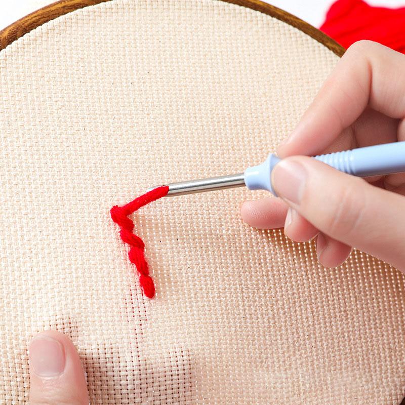 Needlework Fabric Soft Sewing Punch Needle Kit DIY Embroidery High-quality Handmade Crafts For Gift For Embroidery Lovers Craft