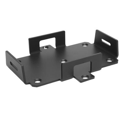 Small Battery Tray Aluminum Boat Mount with Adjustable Hold Down Strap for 12V 6-15AH 6V 7-12AH Batteries Storage
