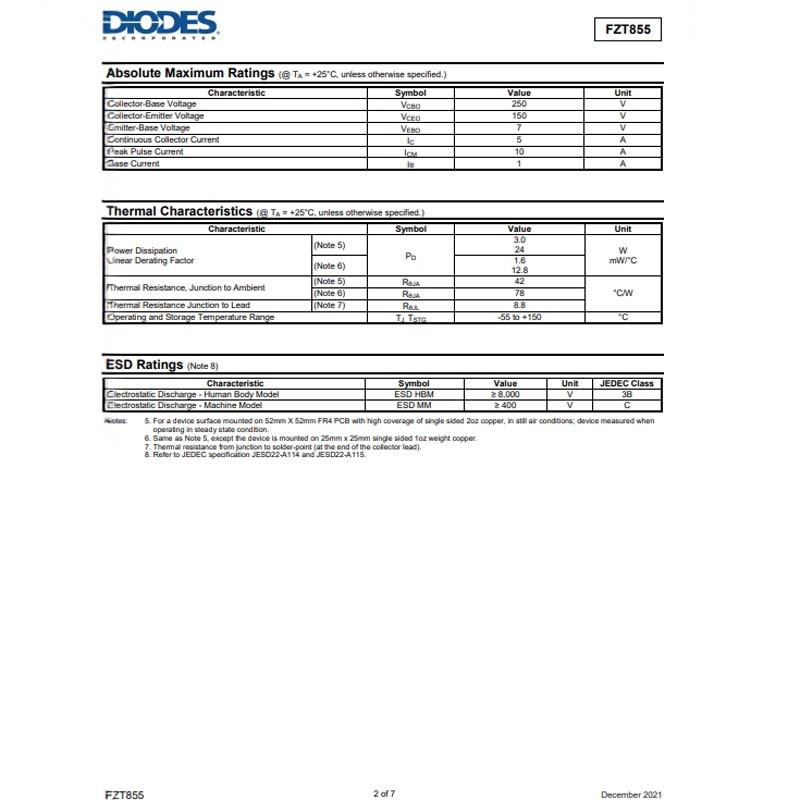 New Original FZT855TA SOT-223 Transistor