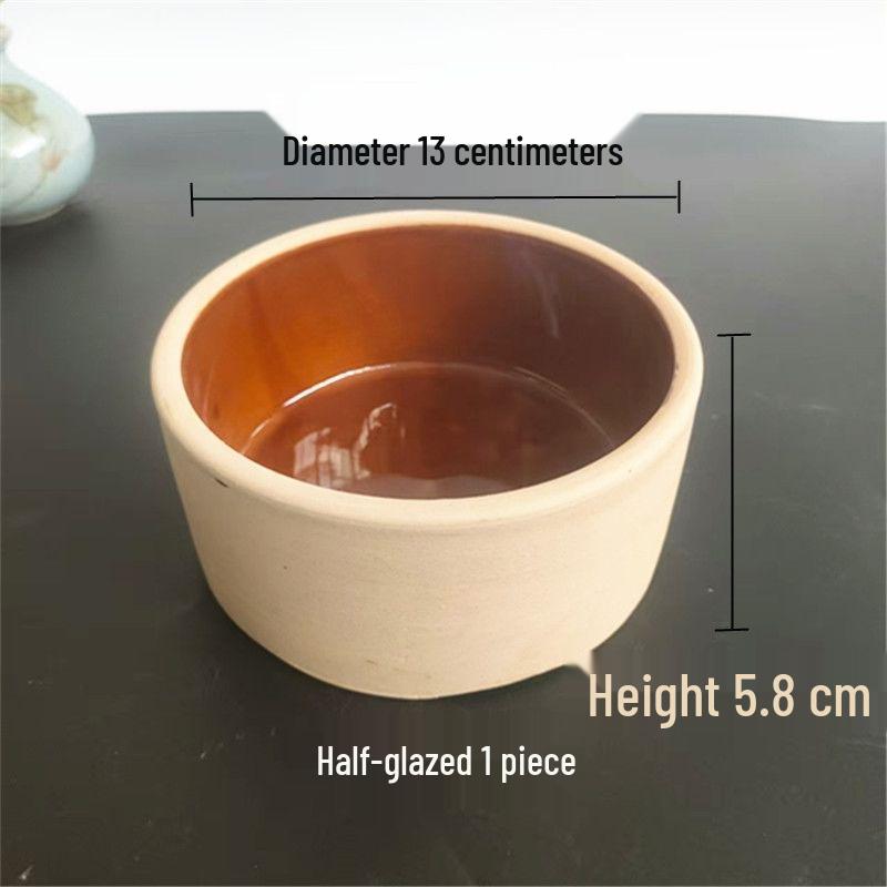 

Ceramic Anti-Tip Pet Bowl: Durable Feeding Trough for Dogs, Cats, Parrots, Rabbits, and Small Animals