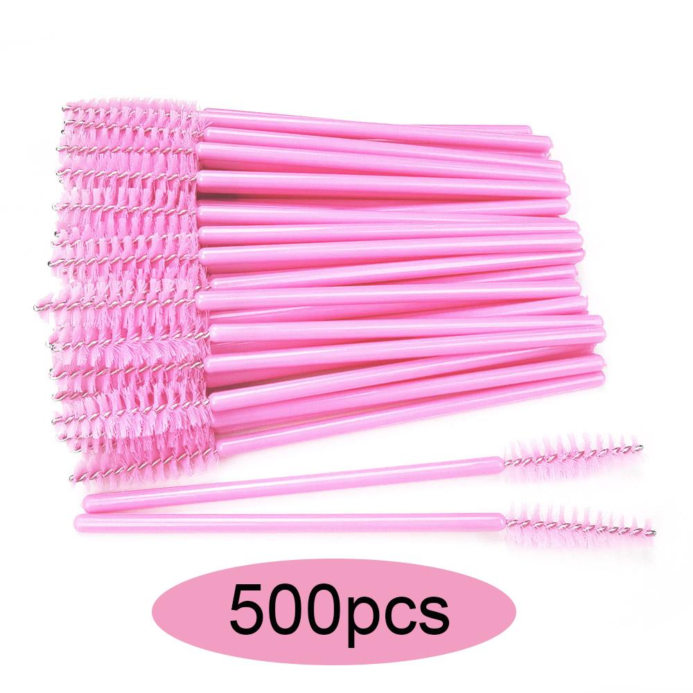 50/100/300/500 uds. Cepillos para Cejas Pestañas Rastrillos para Pestañas Aplicadores de Varitas de Máscara para Extensión de Pestañas Herramienta de Maquillaje LAUKISS