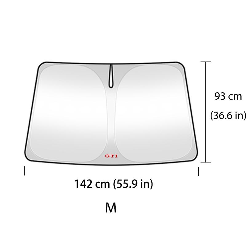 For Volkswagen VW Universal Car Front Windshield Sun Shade Anti UV Heat Block Passat Golf 4 5 6 Tiguan Polo Scirocco Jetta CC