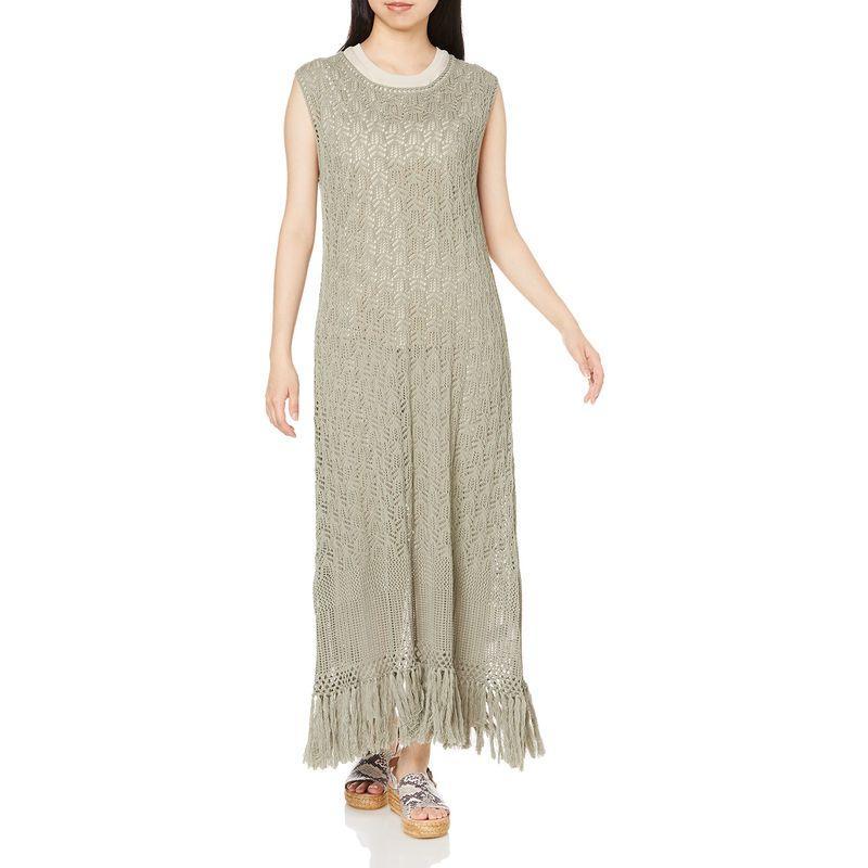 Rope Picnic Casual Dress GDE11300 Women s Khaki 38