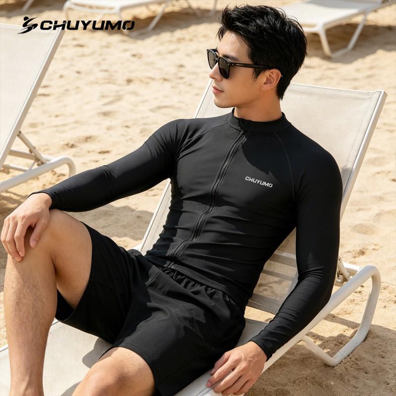 Unisex Long Sleeve Pants Wetsuit Diving Surfing Snorkeling UV Protection Quick Dry Nylon Swimwear