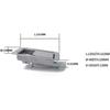 Stainless Steel Trailer RV Travel Lock Anti-theft Paddle Door Tool Box Lock for Caravan Truck Camp Motorhome Patrol Car1setsilver