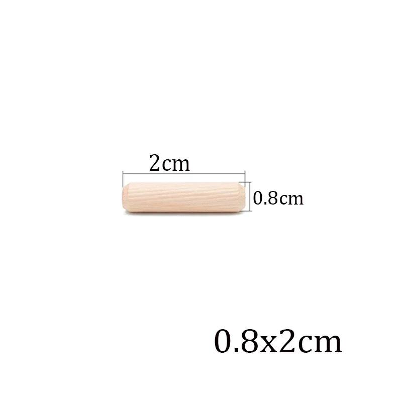 100/50 stücke Holzbearbeitung Dübel Handwerk Dübel Pins Stangen Set Möbel Beschlag Dübel Pin Holz Schrank Schublade Runde Geriffelte Holz