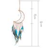 Energy Stone Pendant Feather Dream Catcher Hanging Decor Home Wall Ornament with LED Light Strip