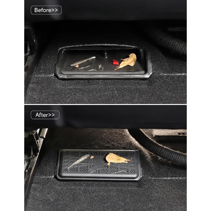 TPARTS Under Seat Vent Cover For Tesla Model 3 Highland 2024-2025 Air Condition Outlet Protector Rear Seat Car Air Vent Accessories
