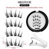 Magnetic False Eyelashes Set With Eyelash Curler Soft Natural Full Strip Reusable No Glue