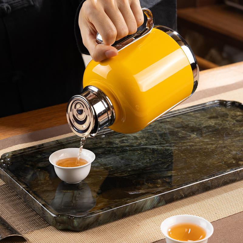 Thermos flask flower teapot insulated tea kettle 316 stainless steel tea and coffee brewer with built-in filter 600mL