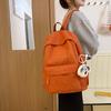 Backpack New Large Capacity Simple Casual Backpack High Value Junior High School Student School Bag
