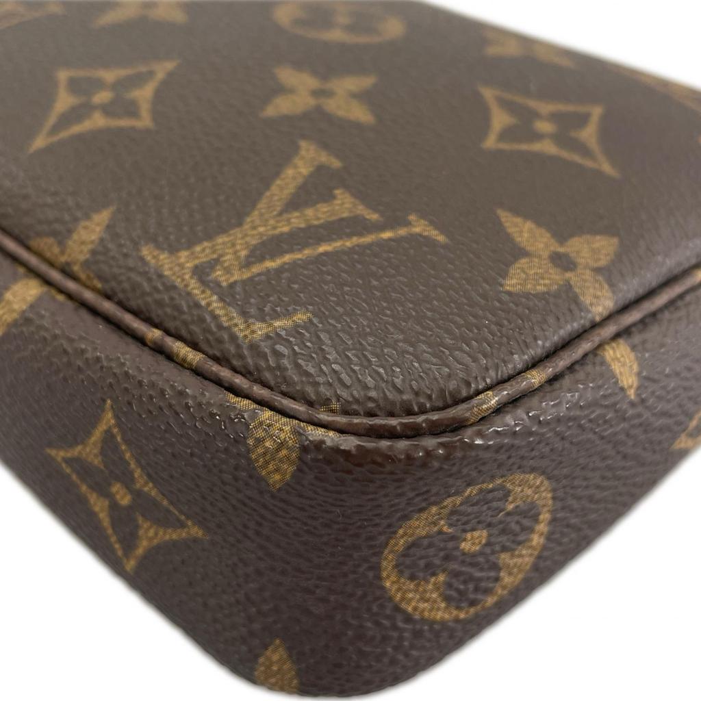 LOUIS VUITTON Pochette Accessoires M51980 Pouch Brown Women used