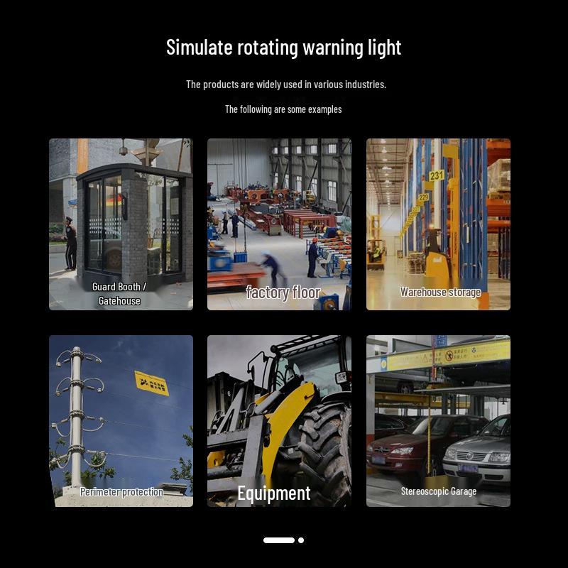 LTE-1101 Rotating Signal Warning Light, 220V, Silent Flashing Traffic Indicator