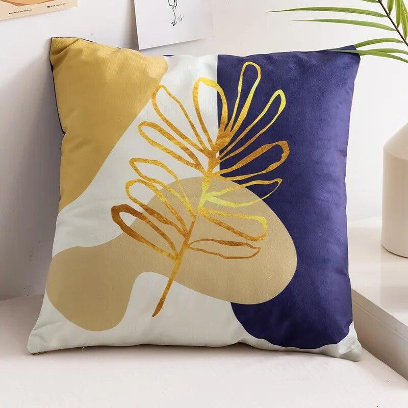 Minimalist Creative Abstract Line Pillowcase Peach Lemon Pear Fruit  Sofa Office Seat Cushion Cover Home Decoration