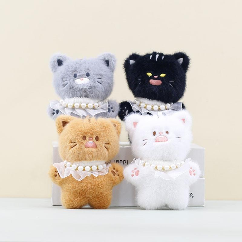 Angry Cat Plush Toy Soft Filled Doll Backpack Pendant Cute Keychain Holiday Gift