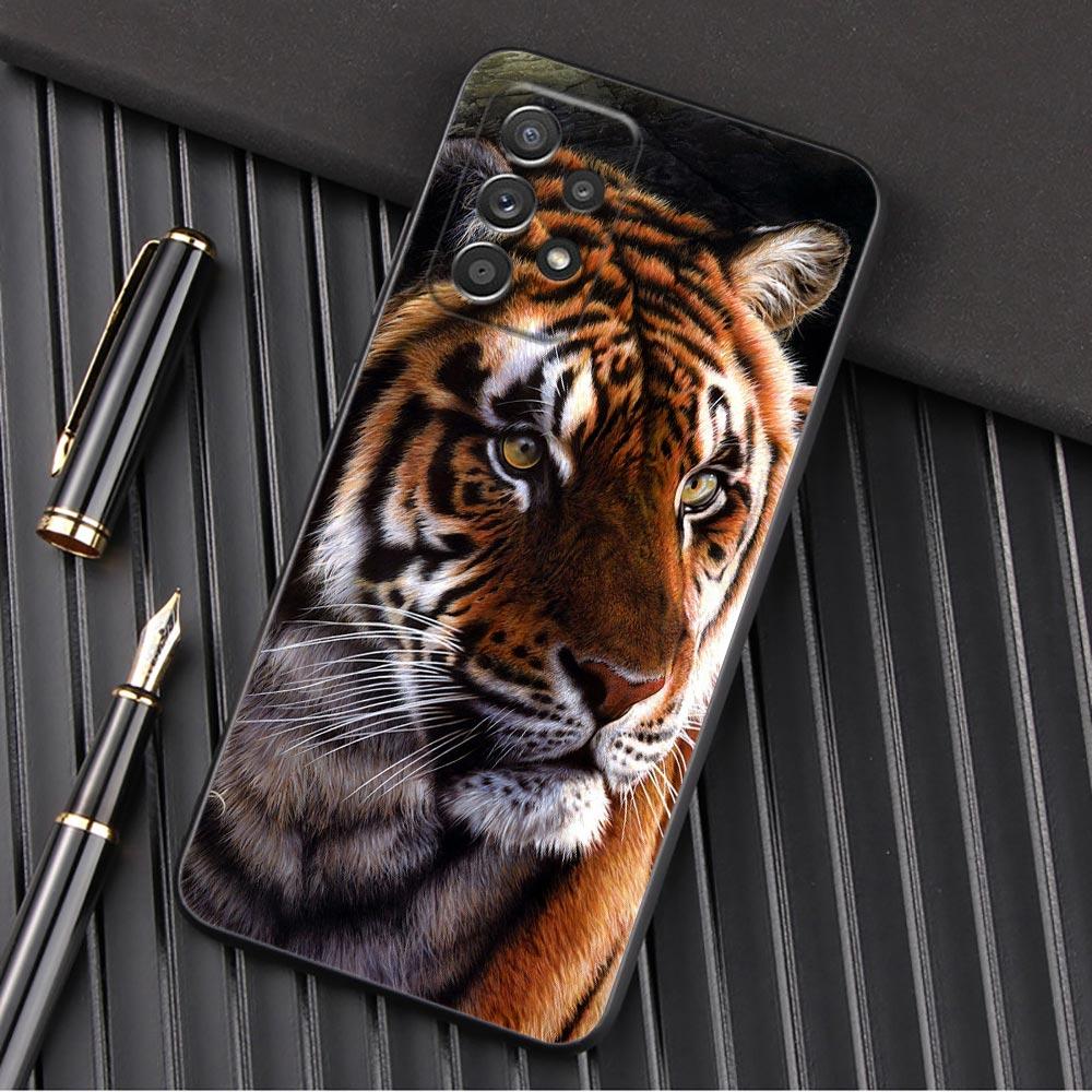 Wolf Lion Tiger Animal Fundas For Samsung Galaxy A56 A55 A36 A26 A16 A54 A52 A72 A35 A34 A25 A21S A14 A06 Case Soft Phone Cover