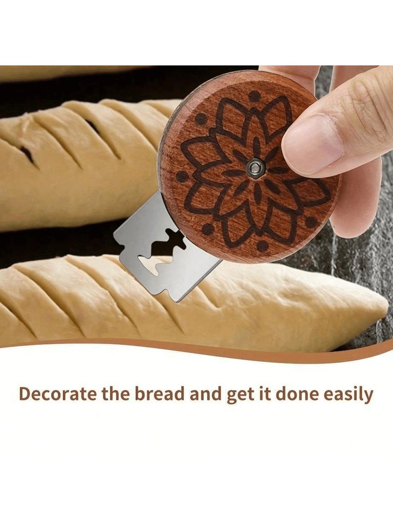 5Pcs Blades Set Creative Bread Cutter Bread Contouring Knife Portable Round Bread Shaping Knife Euro