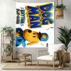 Dog Man Wall Decor Tapestry Art For Pet Memorial Birthdaywedding Party Backdrop Family Gift