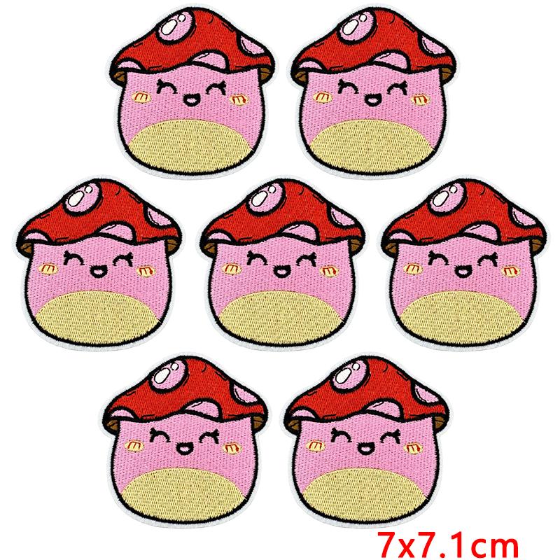 10pcs Wholesale Cute Food Series Embroidery Patches Diy Cartoon Iron On Patches For Clothing Sew Stickers Badge Applique