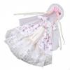1/3 BJD Doll Outfit Lace Trim Clothes Set Layered Tulle Miniature Clothing Dark Blue