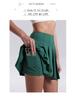 Lulu Schnelltrocknender High-Waist Plissee-Tennissrock mit eingebauter Tasche, Anti-Expositions-Design für Fitness und Yoga