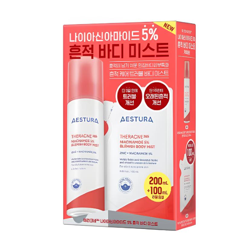 

[AESTURA] Theracne365 Niacinamide 5% Body Mist Set 200 ml + 100 ml Refill